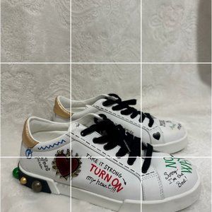 Dolce & Gabbana Portofino printed sneakers!!